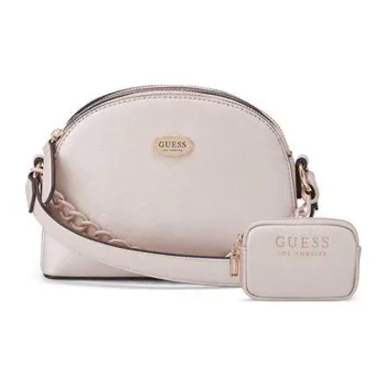 GUESS PU Shoulder Bag Crossbody Bag Mini Women's Gray White