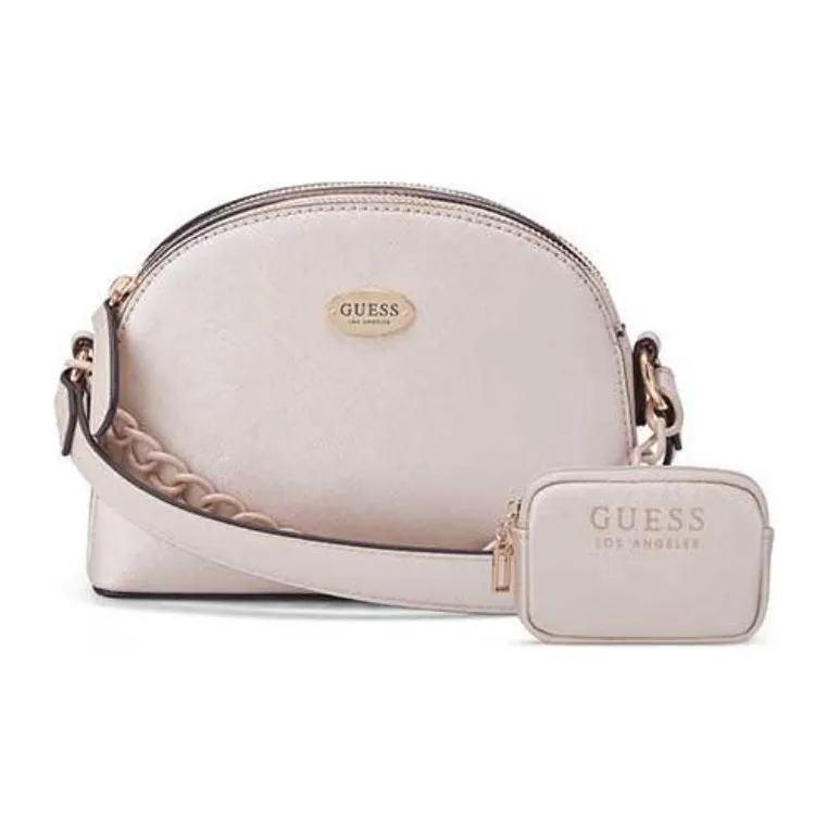 GUESS PU Shoulder Bag Crossbody Bag Mini Women's Gray White-0