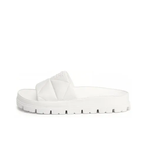 PRADA Slide Slippers Women's White