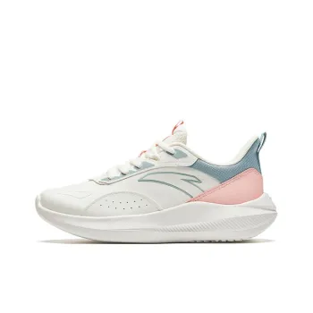 Anta Anti-Slip And Wear-Resistant Breathable Low-Top Running Shoes Women's White