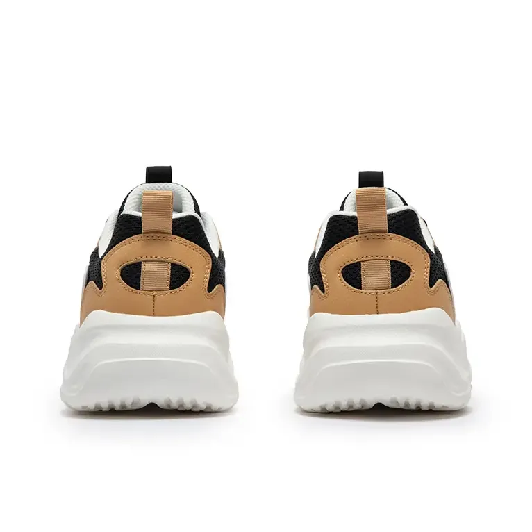 361° Ode Anti Slip Wear Resistant Low Top Casual Shoes Men's White Black-3