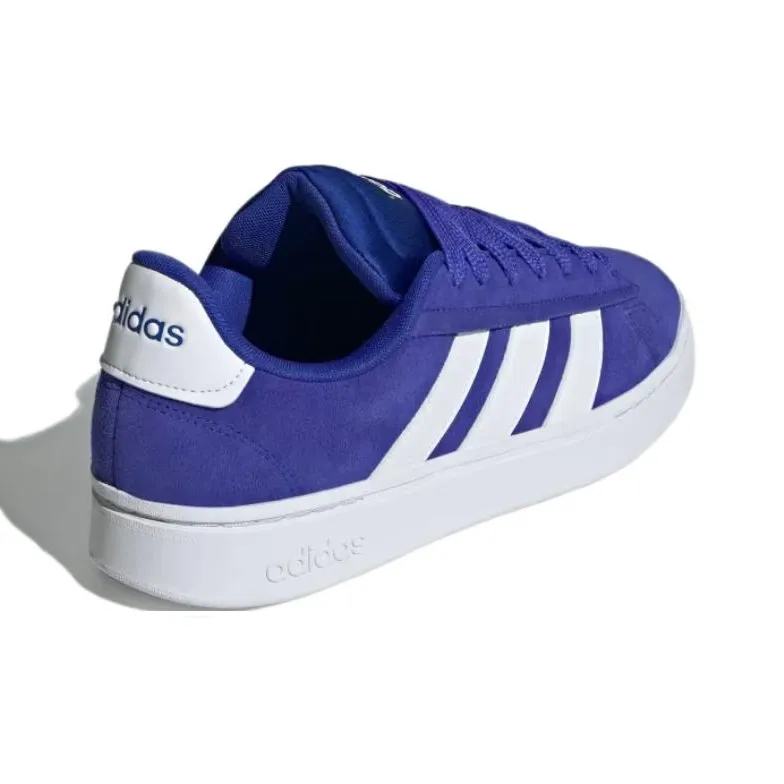 Adidas GRAND COURT ALPHA Anti Slip Wear Resistant Low Top Skateboard Shoes Unisex Blue White-3