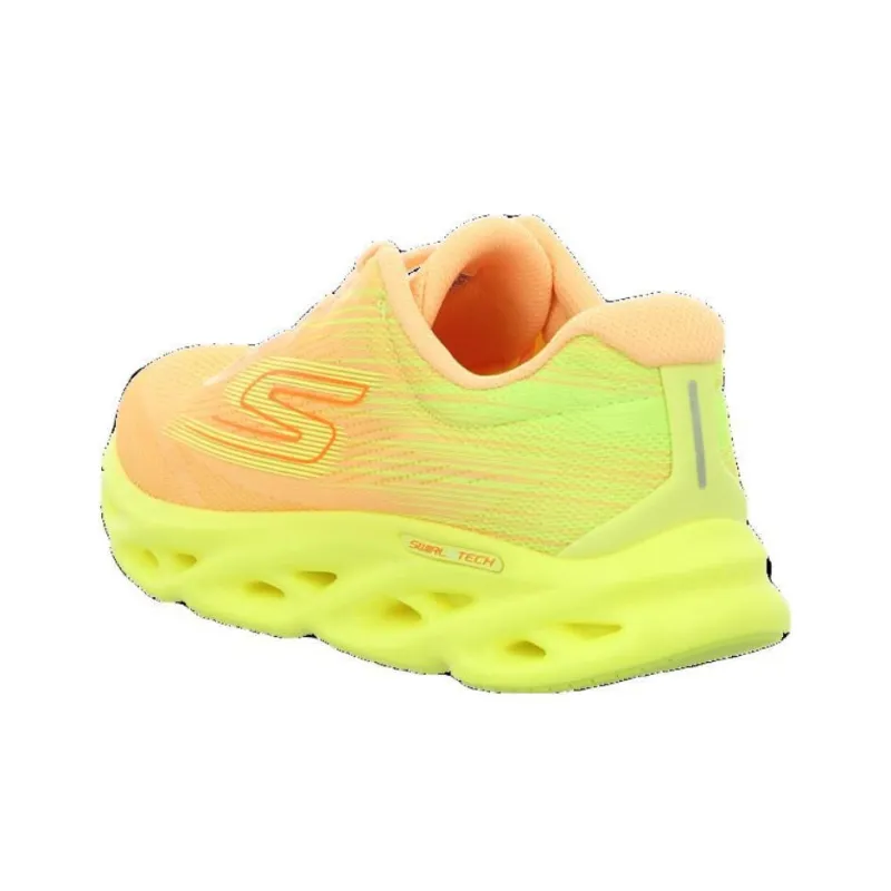 Skechers GO RUN Swirl Tech Speed Slip Resistant Low Top Casual Running Shoes Women's Neon Orange-3