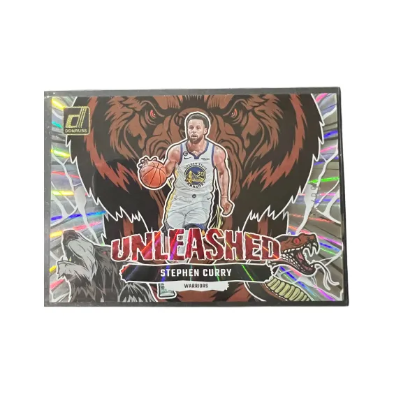 PANINI Golden State Warriors Stephen Curry Silver Fold Anime Selection Art Rare Card Sports Cards 1 Pc-0