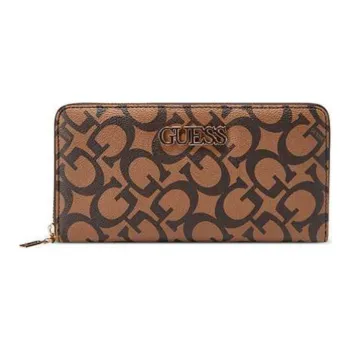GUESS Coated Canvas Wallet Medium Size Women's Cocoa