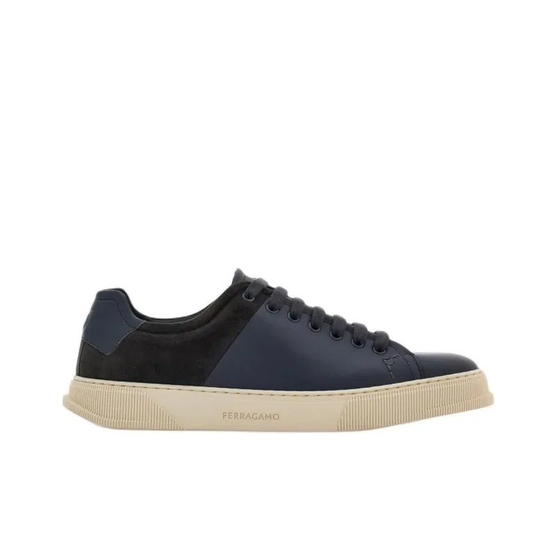 FERRAGAMO Low Top Skateboard Shoes Men's Dark Gray-1