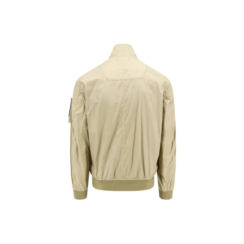 STONE ISLAND Logo Patch Zip Up Jacket-1