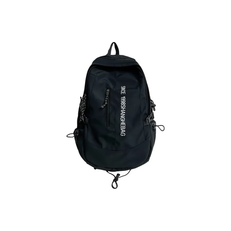 BALANG Composite Cloth Backpack Regular Unisex White Black & Color/Black-6