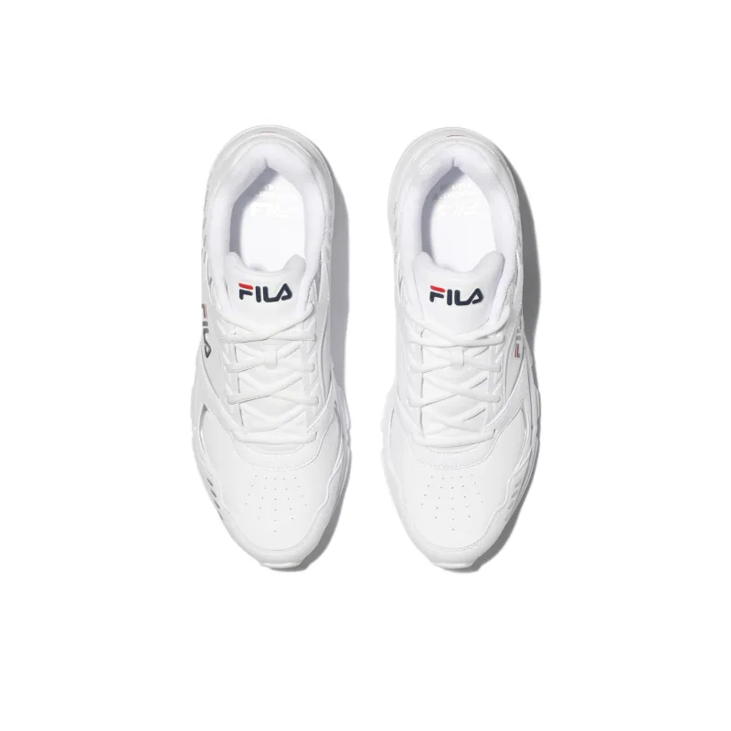 FILA Memory Decimus Anti Slip Wear Resistant Low Top Casual Running Shoes Unisex White-4