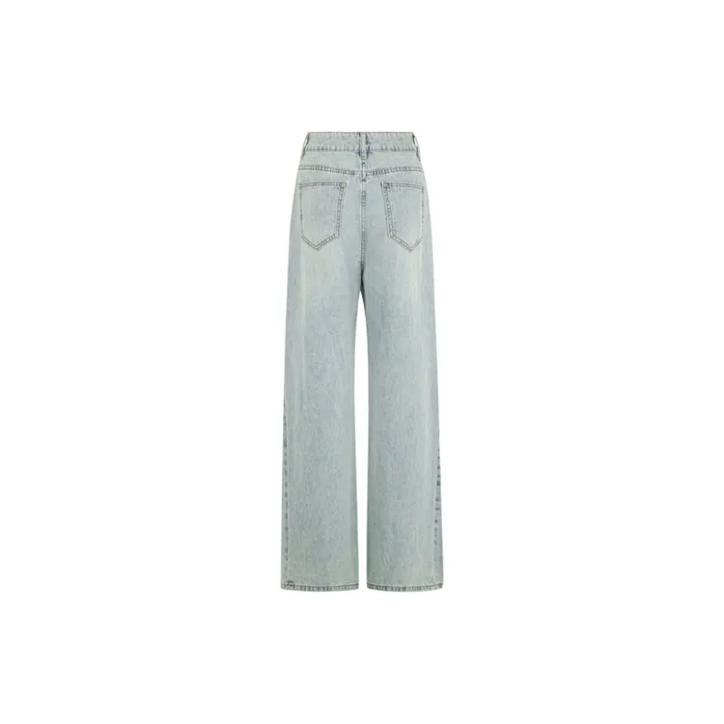 MEIYANG Jeans Women's Light Blue-4