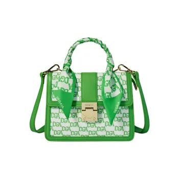 DEGAIA Cow Leather Shoulder Bag Crossbody Bag Handbag Small Size Women's Green