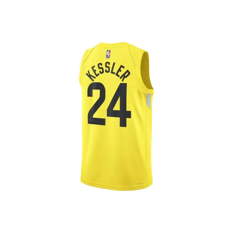 NBA Utah Jazz Nike Basketball Jerseys Unisex Gold-1