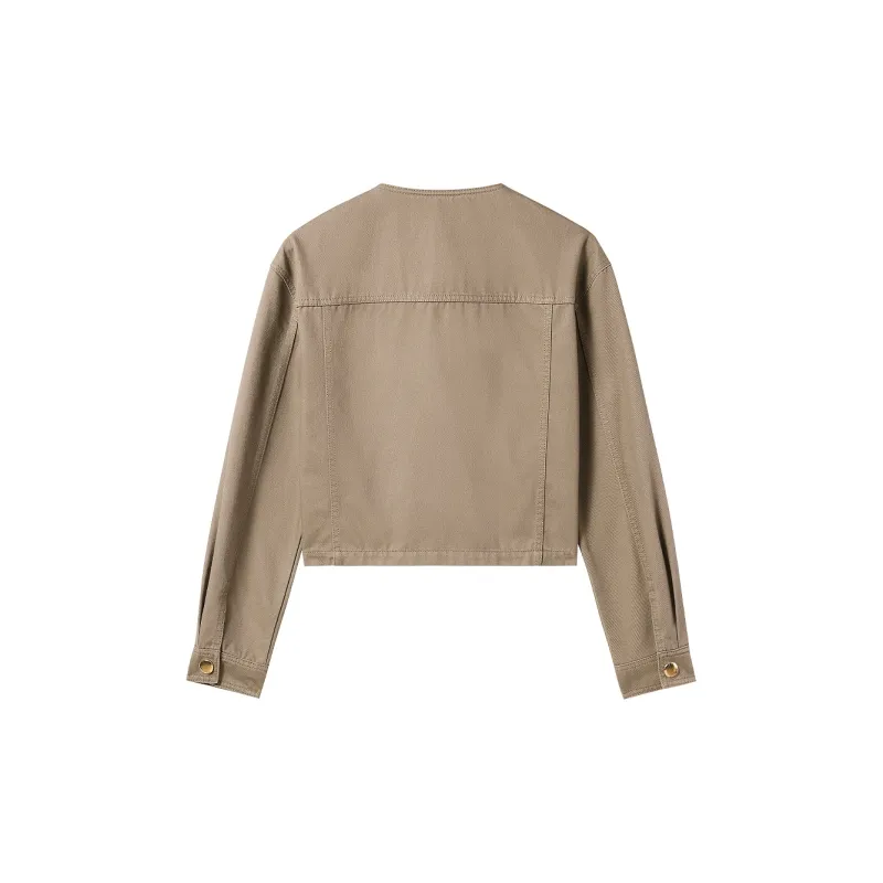 Miss Sixty Denim Jacket Women's Khaki Green-1