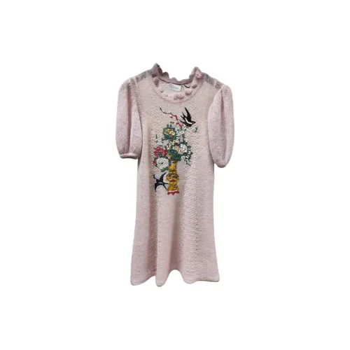 RED VALENTINO Short-Sleeved Dresses Women's Pink