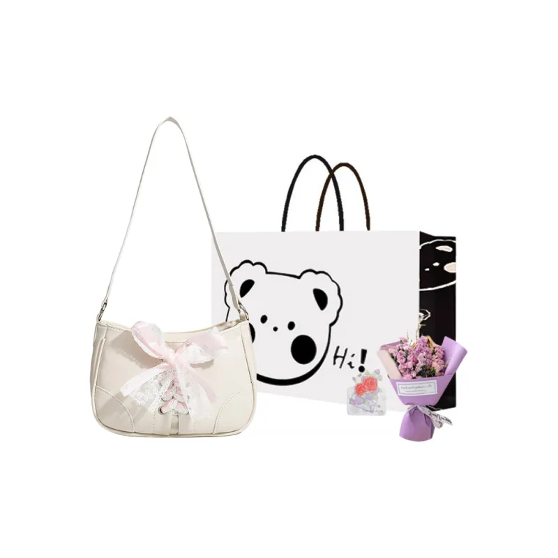 NX DOUGHNUT PU Handbags Shoulder Bags Regular Women's White/Silver-4