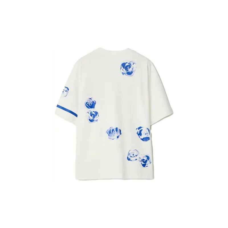 Burberry Floral Printed Crewneck T Shirt-1