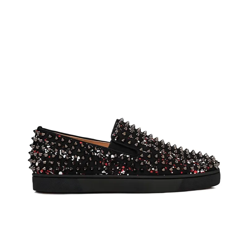CL Roller boat Low Top Stylish Skateboarding Shoes Men's Black-1
