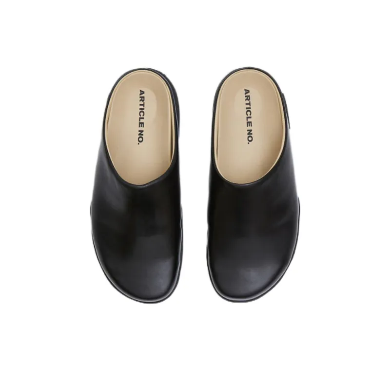 ARTICLE NO. Wrap toe Slippers Unisex Bright Black-3