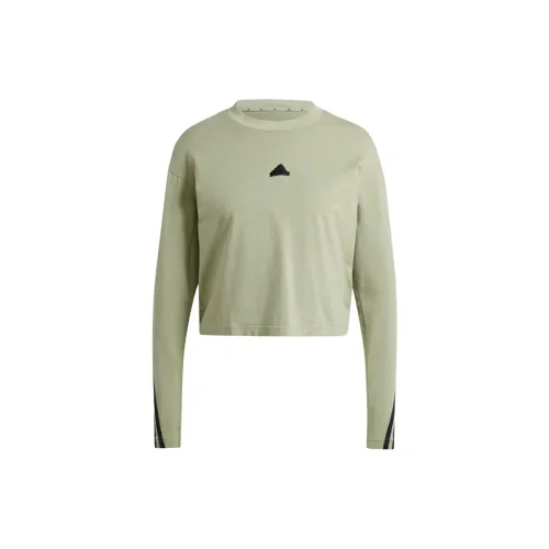 Adidas Clothing T-Shirts Women's Green