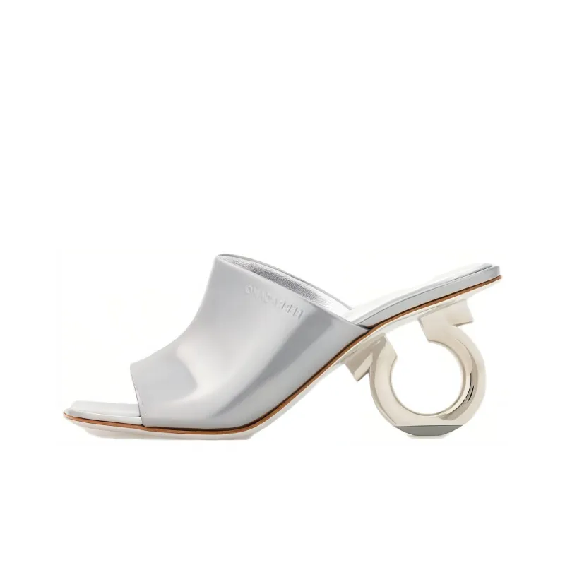 FERRAGAMO Elina 70mm Patent Leather Slides-0