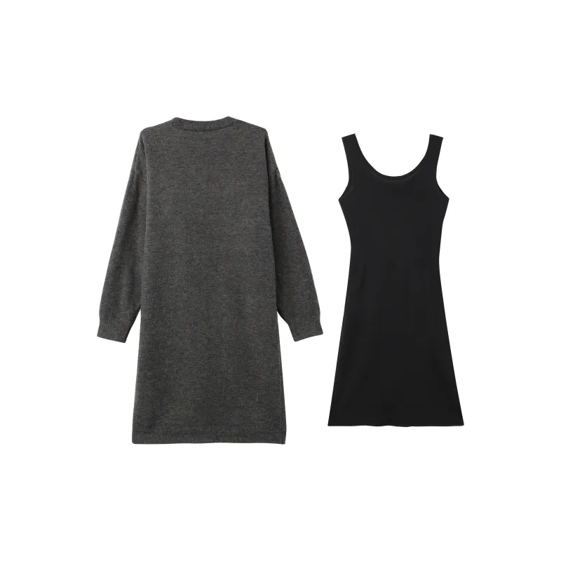 EIDOLON GRAIN Skirt Set Women's Black Gray-1
