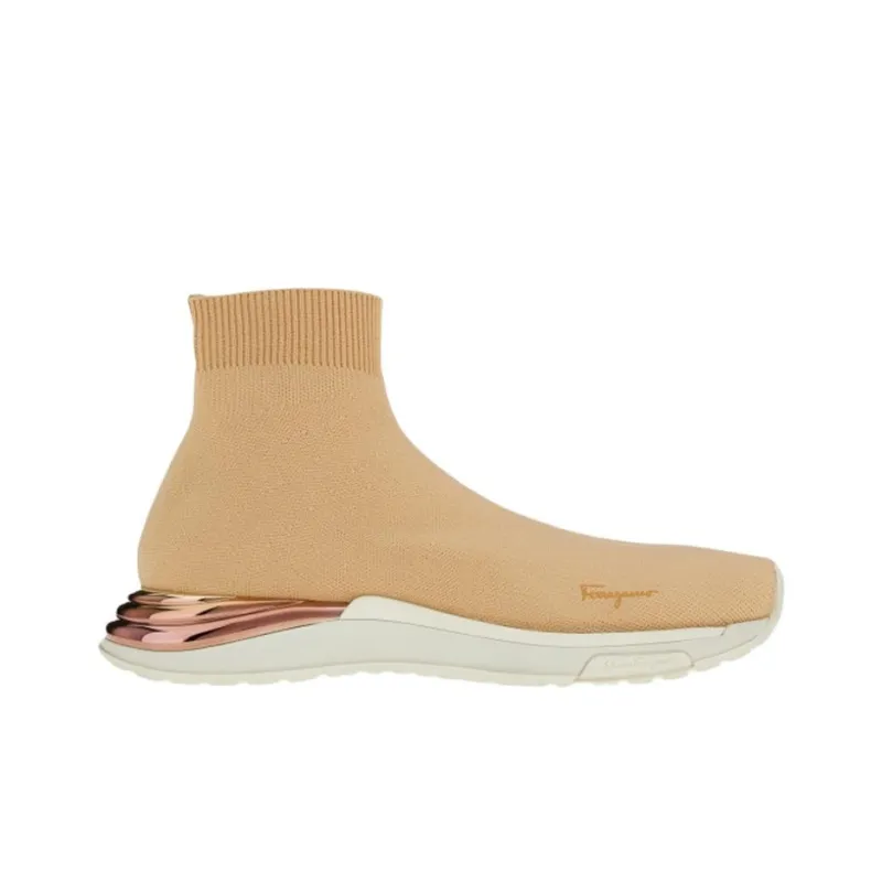 FERRAGAMO Metallic Heel-counter Sneakers-1
