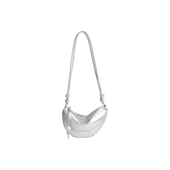 NX DOUGHNUT PU Shoulder Bag Women's Silver/Black