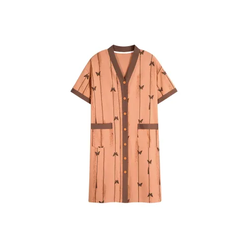 MIIOW Cool One Summer Series Nightgown Women's Coffee Butterfly