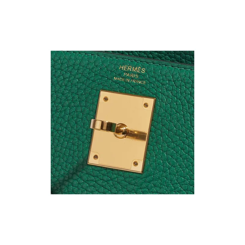 HERMES Kelly Togo Calfskin Kelly Bag Handbags Women's 6W Menthe Mint Green-6