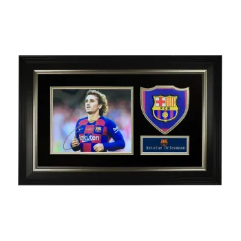 Three For Signed Photo And Jersey Fabric Combination Framed With SA Certificate