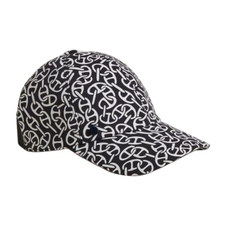 HERMES Polyamide Baseball Caps Women's Black-1