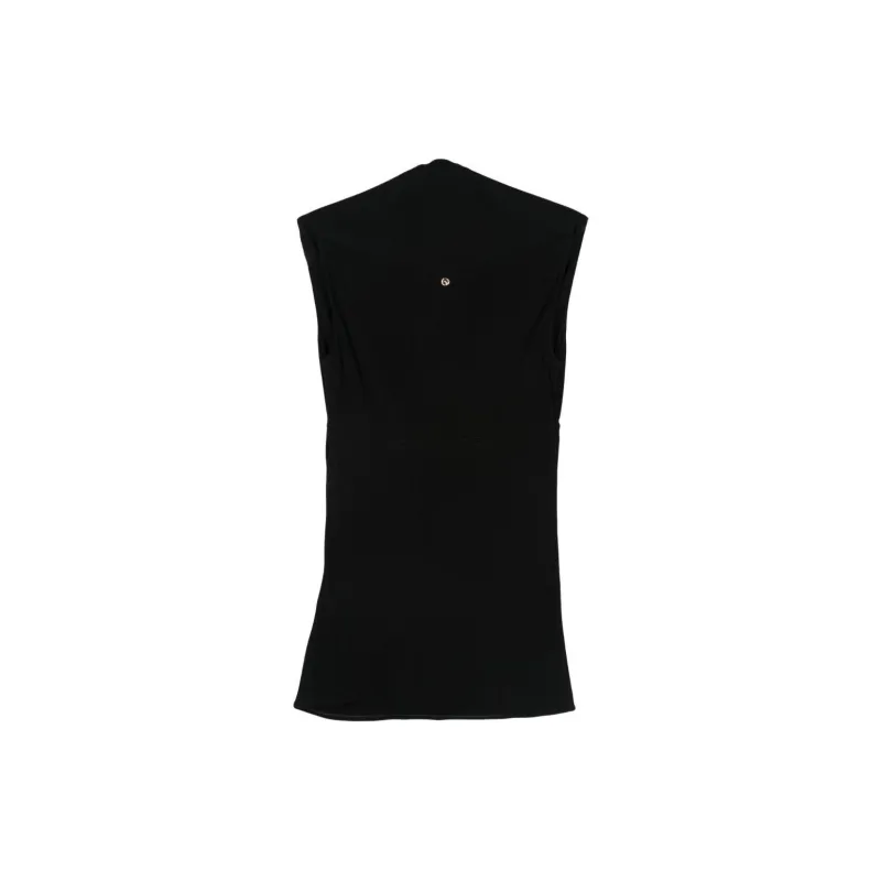 GIORGIO ARMANI Asv Crêpe Viscose Jersey Short sleeved Top-1