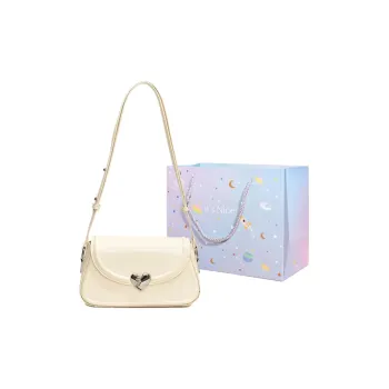 GOX PU Shoulder Bag, Crossbody Bag Regular Women's White/Silver/Black/Red