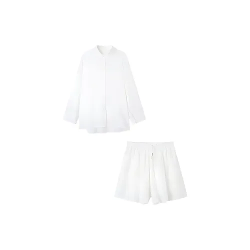 TKY SHOP Casual Suits Women's Simple White