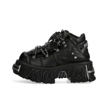 NEW ROCK Low-Top Casual Shoes Unisex Black