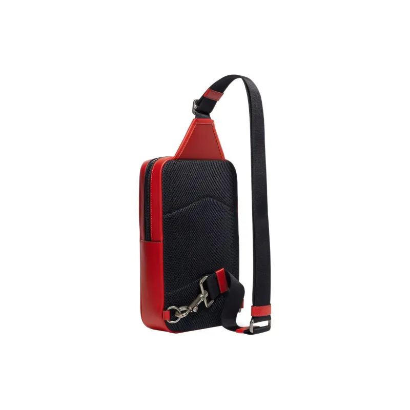 COACH Sullivan Smooth Calf Leather Sling Bag, Shoulder Bag, Crossbody Bag Trumpets Women's Red-1
