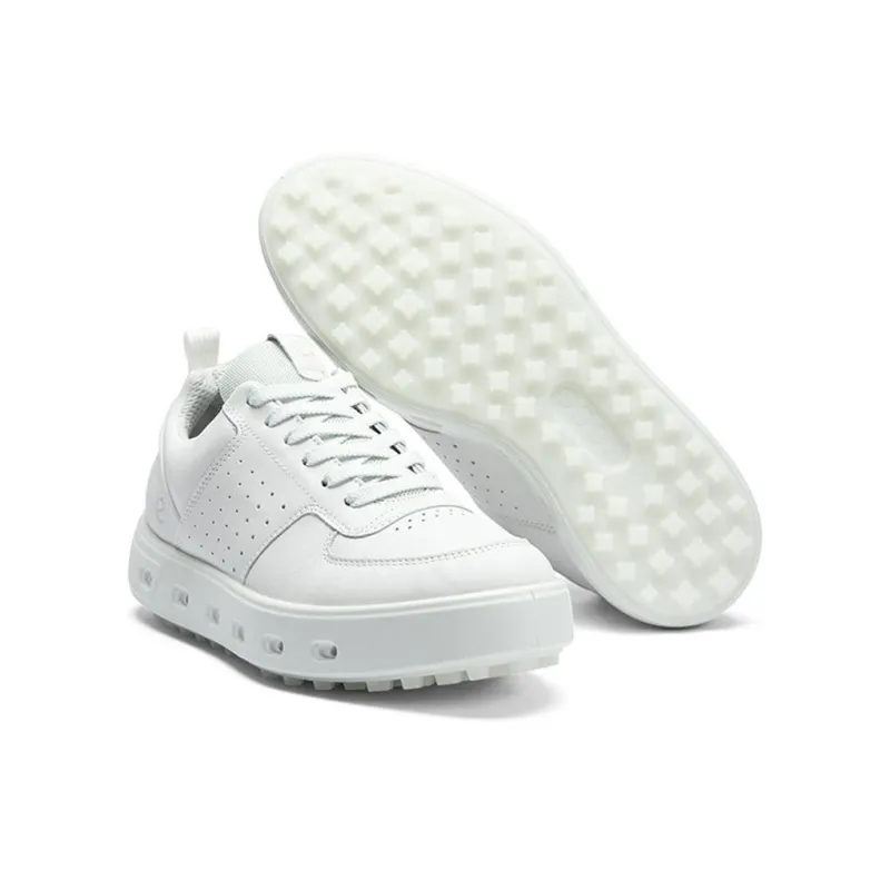 Ecco Street 720 Series Low Top Skateboard Shoes Women's White-6
