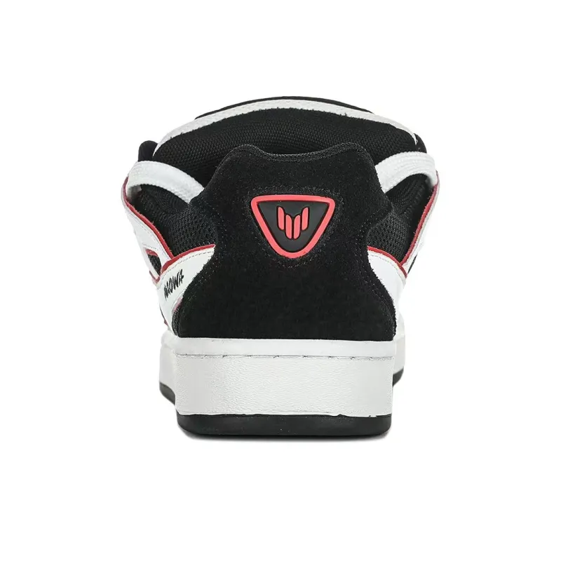 HAOWA Phantom Collection Cool Shadow Passion Slip Resistant Low Top Skateboard Shoes Unisex Black White Red-3