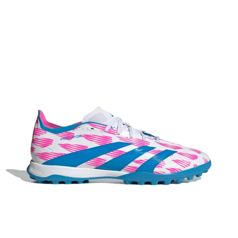 Adidas Predator League Turf Cloud White Solar Blue Solar Pink-1