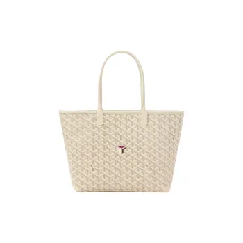GOYARD Artois Canvas Bag Tote Bag Shopping Bag Handbag Small Size Women's Sand Stone