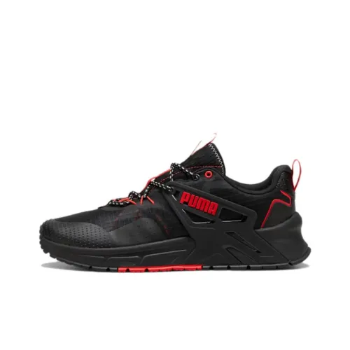 PUMA Anti Slip Wear Resistant Low Top Casual Shoes Unisex Red Black