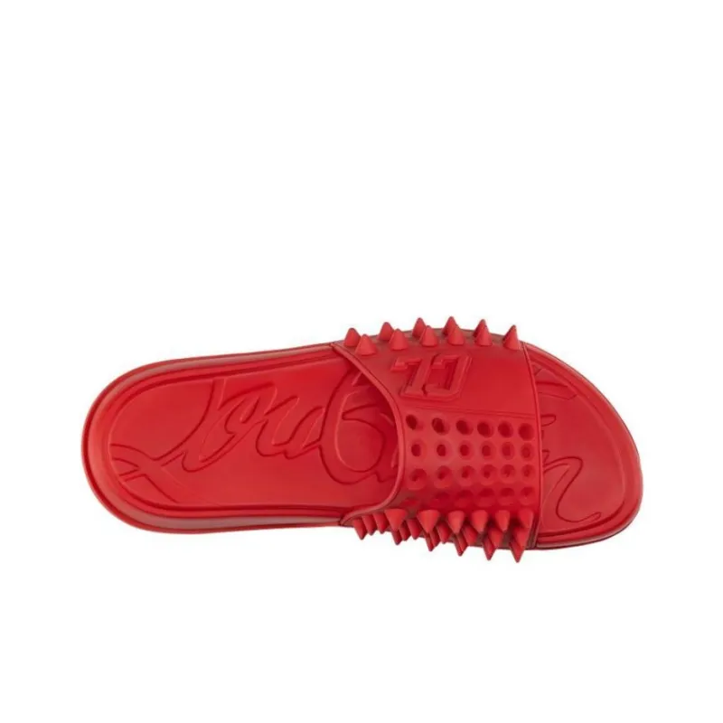 CL LUBOTING Slide Slippers Men's Red-3