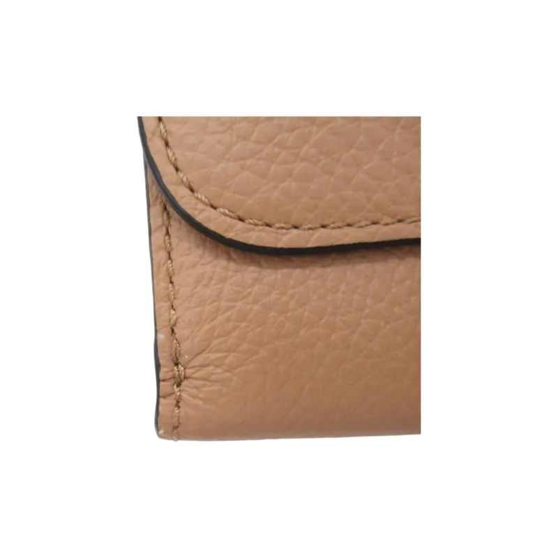 Chloe Leather Wallet Women's Brown-6