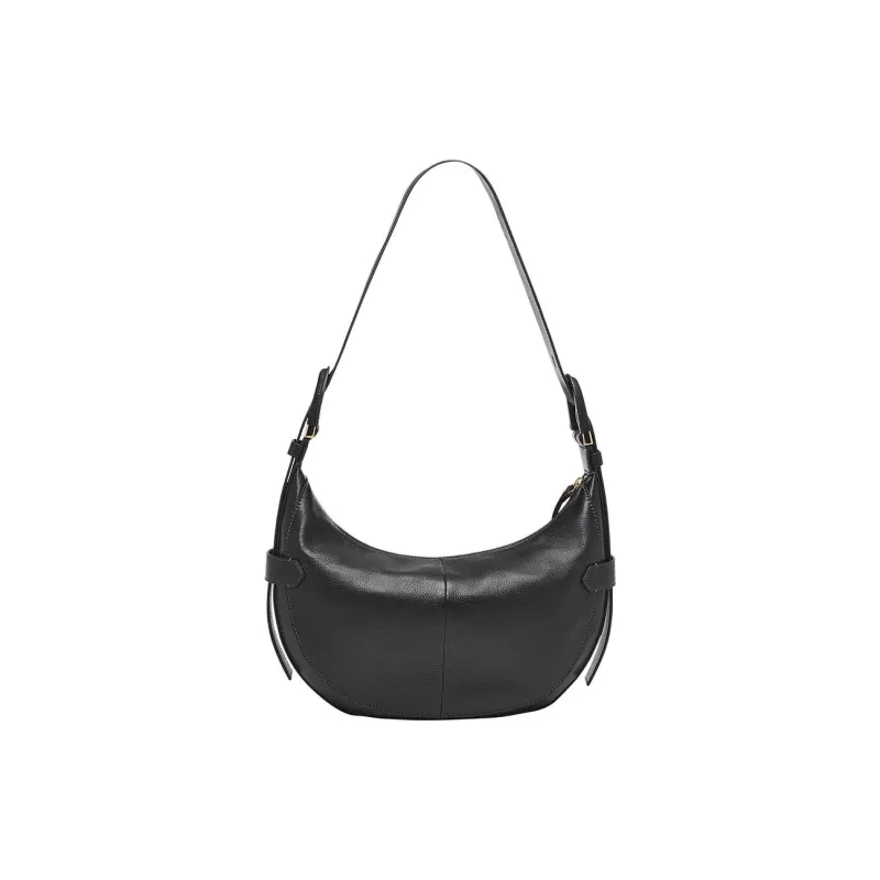 FOSSIL Leather Handbag, Shoulder Bag Women's Black-3