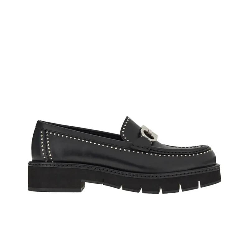 FERRAGAMO GANCINI Women's Casual Shoes Women's Black-1