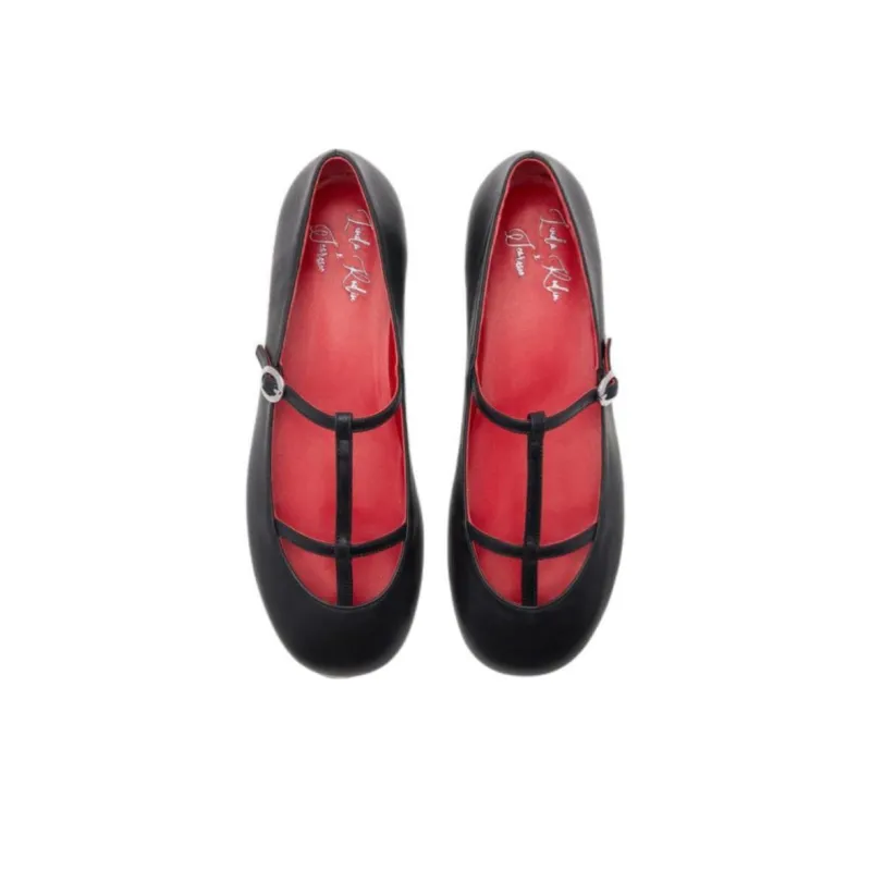 SCAROSSO Linda I Round Toe Ballerina Shoes Women's-3