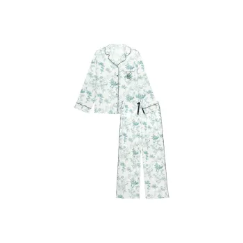 Victoria's Secret Pajama Set Women's Light Elegant Blue