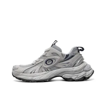 OLD ORDER Turbo GT Wear Resistant Height Increasing Low Top Chunky Sneakers Unisex Gray