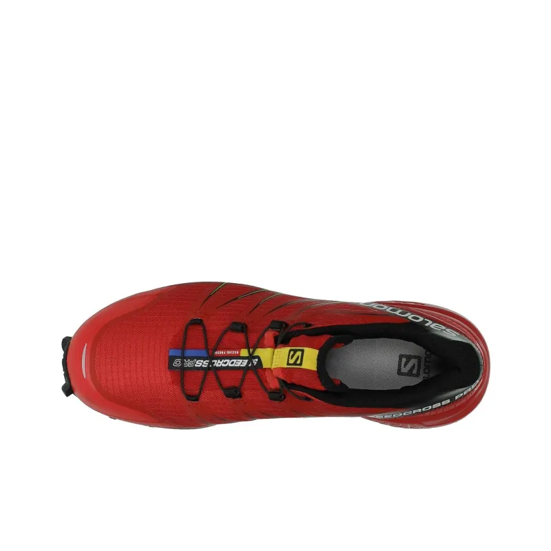 SALOMON SPEEDCROSS PRO Slip Resistant Quick Dry Lightweight Low Top Trail Running Shoes Men's Red-2