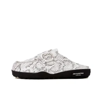 ARTICLE NO. Wrap toe Slippers Unisex Zebra Print Black And White